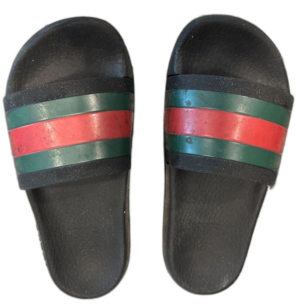 Gucci Kids Slides US Youth Size 13 (Approximate, see 8” outsole measurement).